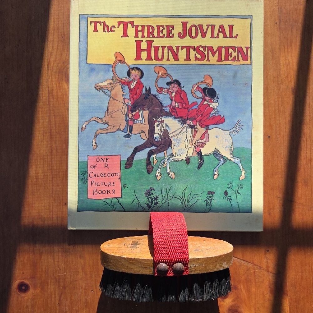 Child's Equestrian Book And Horse Brush Set